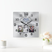 Kundengerechte 60., 70. oder 75. quadratische wanduhr (Zuhause)