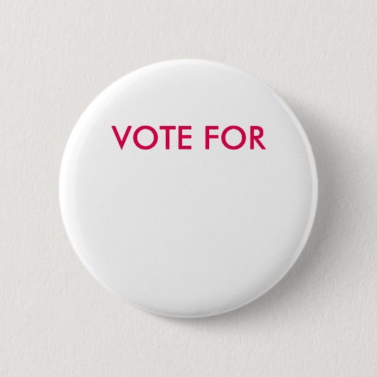 Kundengerechte "Abstimmung für" Knopf Button (Vorderseite)