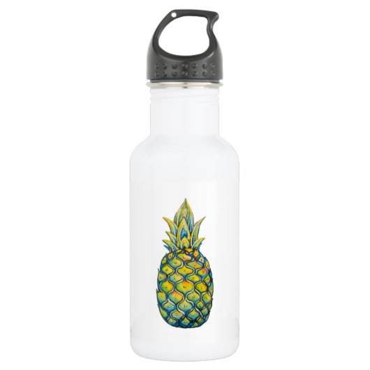 Kundengerechte Ananas-Druck-Wasser-Flasche Trinkflasche (Vorderseite)
