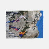 Kundengerechte Andenken Mt Rushmore Fleecedecke (Vorderseite (Horizontal))