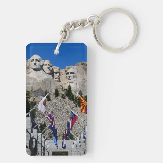 Kundengerechte Andenken Mt Rushmore Schlüsselanhänger (Rückseite)