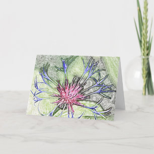 Kundengerechte Anmerkungskarte der Waldstern-Blume Karte