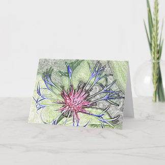 Kundengerechte Anmerkungskarte der Waldstern-Blume Karte