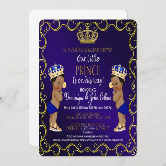 Kundengerechte Babyparty-Einladungen Einladung (Vorne/Hinten)