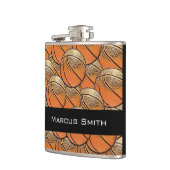 Kundengerechte Basketballmusterflasche Flachmann (Links)