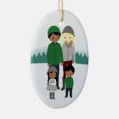 Kundengerechte Bi-Rassische Keramik Ornament (Rechts)