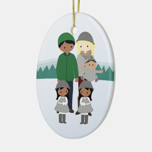 Kundengerechte Bi-Rassische Keramikornament (Links)