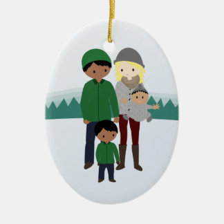 Kundengerechte Bi-Rassische Keramikornament