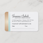 Kundengerechte Bio Skincare Geschäfts-Karten Terminkarte (Rückseite)