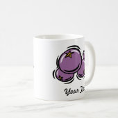 Kundengerechte BlaubeerTasse Kaffeetasse (VorderseiteRechts)