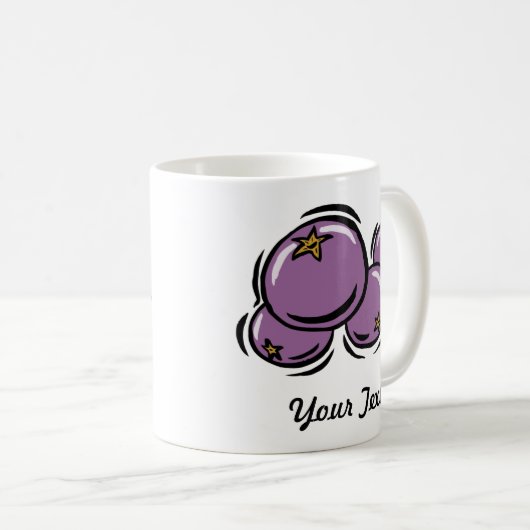 Kundengerechte BlaubeerTasse Kaffeetasse (VorderseiteRechts)