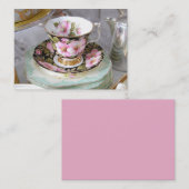 Kundengerechte Blumenteacup-Visitenkarte Visitenkarte (Vorne/Hinten)