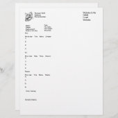 Kundengerechte Briefkopf (Vorne/Hinten)