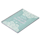 Kundengerechte Buchstaben zu meiner Enkelin Notizblock (Linke Seite)