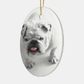 Kundengerechte Bulldogge Keramik Ornament (Links)