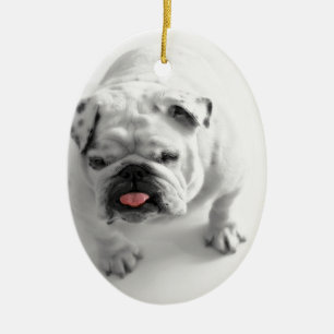 Kundengerechte Bulldogge Keramik Ornament