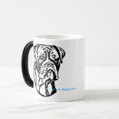 Kundengerechte Bulldoggen-Tasse Verwandlungstasse (Vorderseite Links)