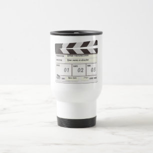 Kundengerechte Clapperboard Standort-Tasse Reisebecher