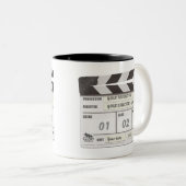 Kundengerechte Clapperboard Tasse (VorderseiteRechts)