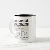 Kundengerechte Clapperboard Tasse (Vorderseite Links)