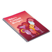 Kundengerechte Cocktail-Rezepte Notizblock (Rechte Seite)