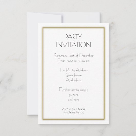 Kundengerechte Computerprogramm-Party Einladung (Rückseite)