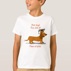 Kundengerechte Dackel-HundeAbschluss-Schablone T-Shirt