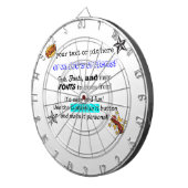 kundengerechte DARTSCHEIBE 10tshirts.com! (Vorderseite rechts)