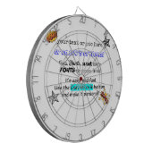 kundengerechte DARTSCHEIBE 10tshirts.com! (Vorderseite Links)