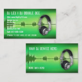 KUNDENGERECHTE DJ-Visitenkarte Visitenkarte (Vorne/Hinten)