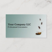 KUNDENGERECHTE Exterminator-Visitenkarte Visitenkarte (Rückseite)