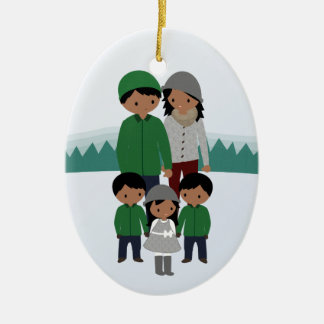 Kundengerechte Familie Verzierung der Keramik Ornament