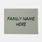 kundengerechte Familienname-Türmatte Fußmatte (Vorderseite)