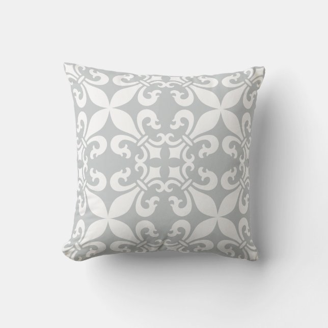 Kundengerechte Farbe French Fleur de Lys Pattern Kissen (Vorderseite)