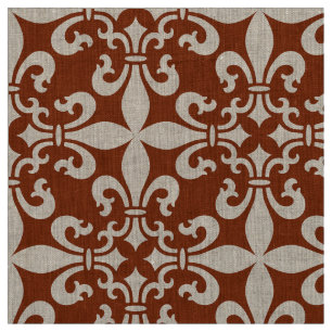 Kundengerechte Farbe French Fleur de Lys Pattern Stoff