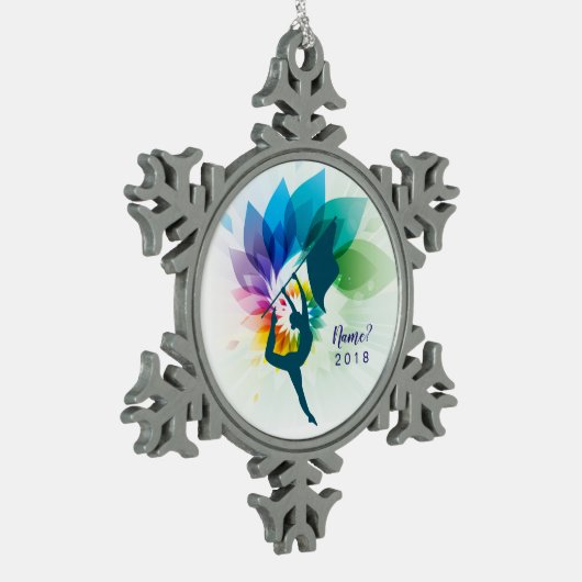 Kundengerechte Farbschutz-Schneeflocke-Verzierung Schneeflocken Zinn-Ornament (Links)