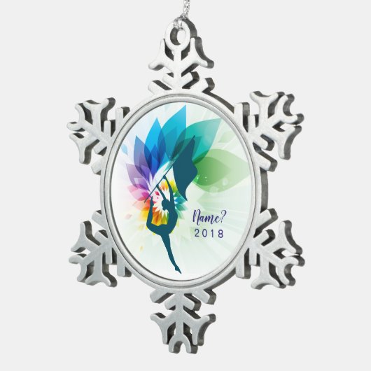 Kundengerechte Farbschutz-Schneeflocke-Verzierung Schneeflocken Zinn-Ornament (Rechts)