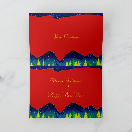 Kundengerechte Feiertags-Karte Feiertagskarte (Innenseite)