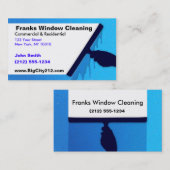 KUNDENGERECHTE Fenster-Reinigung BC Visitenkarte (Vorne/Hinten)