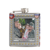 kundengerechte Flasche militärischen patriotischen Flachmann (Vorderseite)