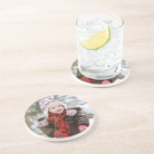 Kundengerechte Foto-Untersetzer Sandstein Untersetzer (Seite)