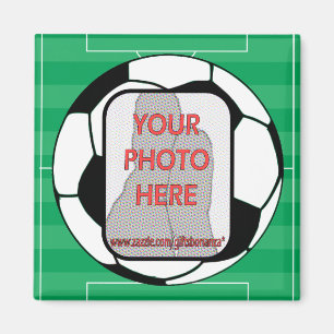 Kundengerechte Fotofußbalballmagneten Magnet