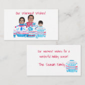 Kundengerechte Fotokarte der wärmsten Wünsche Begleitkarte (Vorne/Hinten)