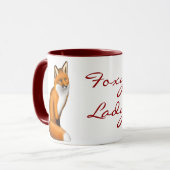 Kundengerechte Foxy Dame Mug Tasse (Vorderseite Links)