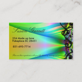 kundengerechte Fraktalgeschäftskarte Visitenkarte