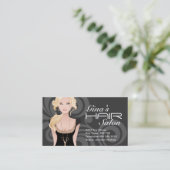 Kundengerechte Friseursalon-Visitenkarten Terminkarte (Stehend Vorderseite)