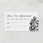 Kundengerechte Friseursalon-Visitenkarten Terminkarte (Rückseite)