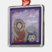 Kundengerechte frohe Weihnacht-Engels-Verzierung Ornament Aus Metall (Links)