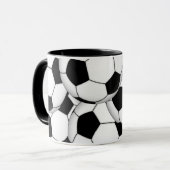 Kundengerechte Fußbälle Tasse (Vorderseite Links)