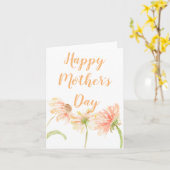 Kundengerechte Gänseblümchen-Aquarellkarte der Karte (Gelbe Blume)